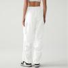 imageZando Baggy Cargo Parachute Pants Women High Waisted Wide Leg Waterproof Windbreaker Hiking Pants for WomenWhite