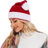 imageZando Beanie for Women Men Soft Satin Lined Beanie Men Warm Knit Winter Hats for Women Men Silk Lined Beanie Slouchy BenaieNo Satinchristmas Red With Pom Pom