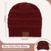 imageZando Beanie for Women Men Soft Satin Lined Beanie Men Warm Knit Winter Hats for Women Men Silk Lined Beanie Slouchy BenaiePurple Color Yarn