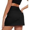 imageZando Cargo Skirt High Waisted Cargo Skirts for Women Bodycon Cargo Mini Skirt Denim Skirt Y2K Jean Skirt with PocketsBlack