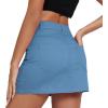 imageZando Cargo Skirt High Waisted Cargo Skirts for Women Bodycon Cargo Mini Skirt Denim Skirt Y2K Jean Skirt with PocketsDark Blue
