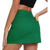 imageZando Cargo Skirt High Waisted Cargo Skirts for Women Bodycon Cargo Mini Skirt Denim Skirt Y2K Jean Skirt with PocketsDark Green