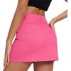 imageZando Cargo Skirt High Waisted Cargo Skirts for Women Bodycon Cargo Mini Skirt Denim Skirt Y2K Jean Skirt with PocketsHot Pink