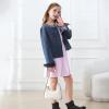 imageZando Girls Long Sleeve Dress for Girls Solid Color Aline Swing Dresses High Waist Fall Winter Dresses for Girls 412 YearsPurple