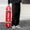 imageZando Mens Corduroy Pants Jogger Baggy Cargo Pants Vintage Wide Leg Pants Casual Pants with Pockets Y2K Streetwear PantBlack