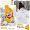 imageZando Baby Beanie Baby Winter Hat Toddler Hat Double Layer Kids Knit Cap for Boys Girls Baby Pom Pom Infant Beanie BabiesYellow