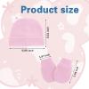 imageZando Baby Hats Newborn Hospital Hat Infant Beanie Cap for Premie Baby Boys Grils Hats and Scratch Mitten Set 03 Months3 Pack 8