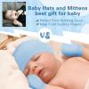 imageZando Baby Hats Newborn Hospital Hat Infant Beanie Cap for Premie Baby Boys Grils Hats and Scratch Mitten Set 03 Months4 Pack 10