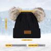 imageZando Baby Winter Hat Toddler Infant Beanies with Double Pom Pom Knitted Winter Hats for Baby Girl Boy Beanie 636 MonthsC Yellow