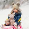 imageZando Baby Winter Hat Toddler Infant Beanies with Double Pom Pom Knitted Winter Hats for Baby Girl Boy Beanie 636 MonthsWhite  Pink  Light Grey