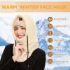 imageZando Balaclava Ski Mask for Women Men Winter Face Mask Windproof Hooded Scarf Ski Hat Neck Warmer Winter Scarf Face CoverBlack