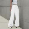 imageZando Cargo Pants Women Y2K Baggy Cargo Pants Parachute Pants Trendy Stretchy High Waist Wide Leg Trousers with PocketsWhite