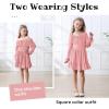 imageZando Girls Dresses Long Sleeve Junior Dresses Back Tie Spring Dress for Girls 616 YearsPink