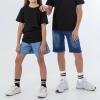 imageZando Girls Striped Athletic Socks Kids Soccer Crew Socks School Uniform Cotton Ankle Socks for ToddlerBlack2White2