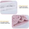 imageZando Newborn Baby Girls Hats with Cute Bow Warm Baby Winter Hat Knitted Infant Hat Baby Beanies for Boys Girls 06 Months00 Pink