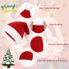 imageZando Newborn Baby Girls Hats with Cute Bow Warm Baby Winter Hat Knitted Infant Hat Baby Beanies for Boys Girls 06 Months2pcs Christmas Red