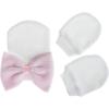 imageZando Newborn Hospital Hat Toddler Beanie Baby Boy Girl Knot Headbands with Big Bows Infant Baby Nursery CapsC White  White Pink  Pink