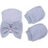 imageZando Newborn Hospital Hat Toddler Beanie Baby Boy Girl Knot Headbands with Big Bows Infant Baby Nursery CapsC White Pink  Pink  Pink Blue White