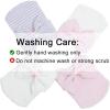 imageZando Newborn Hospital Hat Toddler Beanie Baby Boy Girl Knot Headbands with Big Bows Infant Baby Nursery CapsE Pink Bow