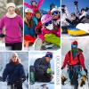 imageZando Winter Neck Warmer Gaiter for Men Women Windproof Ski Face Mask for Men Fleece Neck Warmer Face Cover Winter Neck ScarfBlue