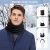 imageZando Winter Neck Warmer Gaiter for Men Women Windproof Ski Face Mask for Men Fleece Neck Warmer Face Cover Winter Neck ScarfNavy Blue