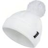 imageZando Baby Beanie Baby Winter Hat Toddler Hat Double Layer Kids Knit Cap for Boys Girls Baby Pom Pom Infant Beanie BabiesWhite