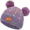 imageZando Baby Winter Hat Toddler Infant Beanies with Double Pom Pom Knitted Winter Hats for Baby Girl Boy Beanie 636 MonthsMixcolors