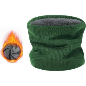 imageZando Winter Neck Warmer Gaiter for Men Women Windproof Ski Face Mask for Men Fleece Neck Warmer Face Cover Winter Neck ScarfGreen