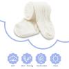 imageZando Opaque Cotton Tights for Baby Girls Infants ampamp Toddlers Cozy Winter Leggings with Cable Knit Design Size 03M to 67T3 Pack White