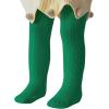 imageZando Opaque Cotton Tights for Baby Girls Infants ampamp Toddlers Cozy Winter Leggings with Cable Knit Design Size 03M to 67TA Green 06