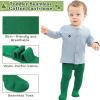 imageZando Opaque Cotton Tights for Baby Girls Infants ampamp Toddlers Cozy Winter Leggings with Cable Knit Design Size 03M to 67TA Green 06