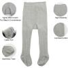 imageZando Opaque Cotton Tights for Baby Girls Infants ampamp Toddlers Cozy Winter Leggings with Cable Knit Design Size 03M to 67TC Grey 25t