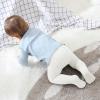 imageZando Opaque Cotton Tights for Baby Girls Infants ampamp Toddlers Cozy Winter Leggings with Cable Knit Design Size 03M to 67TC Grey 25t
