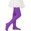 imageZando Ultra Soft Ballet Tights for Girls Footed Dance Tights Colorful Girls Leggings212T ToddlerLittle KidBig KidGirls Purple