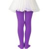 imageZando Ultra Soft Ballet Tights for Girls Footed Dance Tights Colorful Girls Leggings212T ToddlerLittle KidBig KidGirls Purple