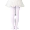 imageZando Ultra Soft Ballet Tights for Girls Footed Dance Tights Colorful Girls Leggings212T ToddlerLittle KidBig KidGirls White