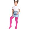 imageZando Ultra Soft Ballet Tights for Girls Footed Dance Tights Colorful Girls Leggings212T ToddlerLittle KidBig KidToddler Hot Pink