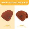 imageZando Unisex Kids Beanie Warm Soft Baby Beanie Knit Toddler Beanies for Boys Girls Winter Hat for Infant Beanie HatA04 Yellow