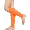 imageZando Womens Fashion Warmers Adult Junior 80s Ribbed Knitted Long Socks for Party Sports Casual SocksB Orange