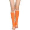 imageZando Womens Fashion Warmers Adult Junior 80s Ribbed Knitted Long Socks for Party Sports Casual SocksB Orange