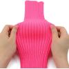 imageZando Womens Fashion Warmers Adult Junior 80s Ribbed Knitted Long Socks for Party Sports Casual SocksB Orange
