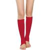 imageZando Womens Fashion Warmers Adult Junior 80s Ribbed Knitted Long Socks for Party Sports Casual SocksB Vitality Red