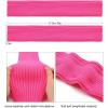imageZando Womens Fashion Warmers Adult Junior 80s Ribbed Knitted Long Socks for Party Sports Casual SocksB Vitality Red