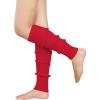 imageZando Womens Fashion Warmers Adult Junior 80s Ribbed Knitted Long Socks for Party Sports Casual SocksB Vitality Red