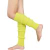 imageZando Womens Fashion Warmers Adult Junior 80s Ribbed Knitted Long Socks for Party Sports Casual SocksB Vitality Yellow