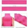 imageZando Womens Fashion Warmers Adult Junior 80s Ribbed Knitted Long Socks for Party Sports Casual SocksD Black  Black