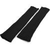 imageZando Womens Fashion Warmers Adult Junior 80s Ribbed Knitted Long Socks for Party Sports Casual SocksD Black  Black