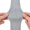 imageZando Womens Fashion Warmers Adult Junior 80s Ribbed Knitted Long Socks for Party Sports Casual SocksJ Grey