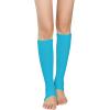 imageZando Womens Fashion Warmers Adult Junior 80s Ribbed Knitted Long Socks for Party Sports Casual SocksNeon Blue