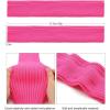 imageZando Womens Fashion Warmers Adult Junior 80s Ribbed Knitted Long Socks for Party Sports Casual SocksZ Blacks Pink